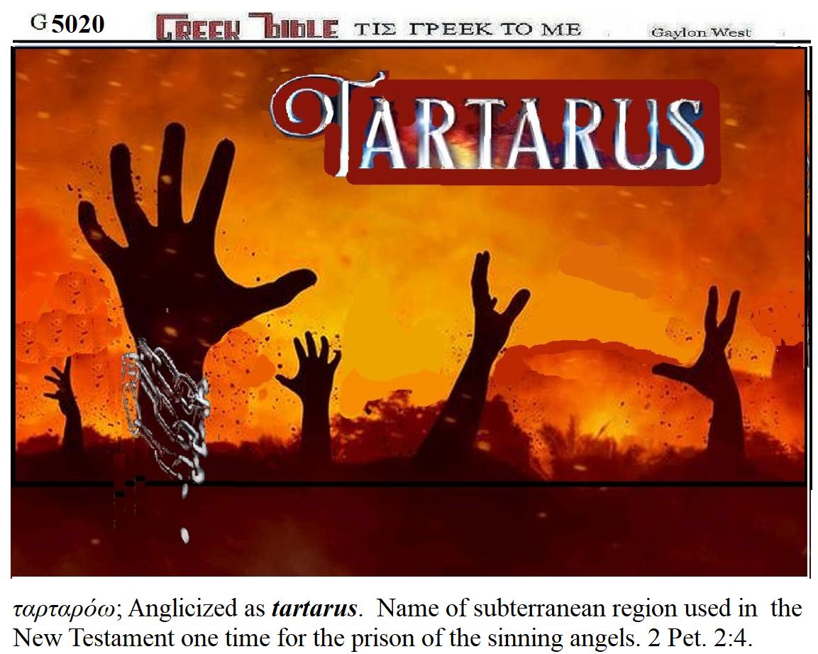Tartarus graphic for Greek word in Bible